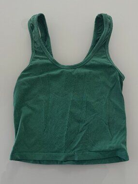 Jungmaven Sporty Fitted Tank Top Jade Green Hemp Organic Cotton XS
